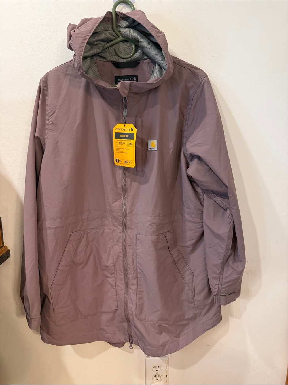 Carhartt Hooded Windbreaker Jacket - Dusty Mauve